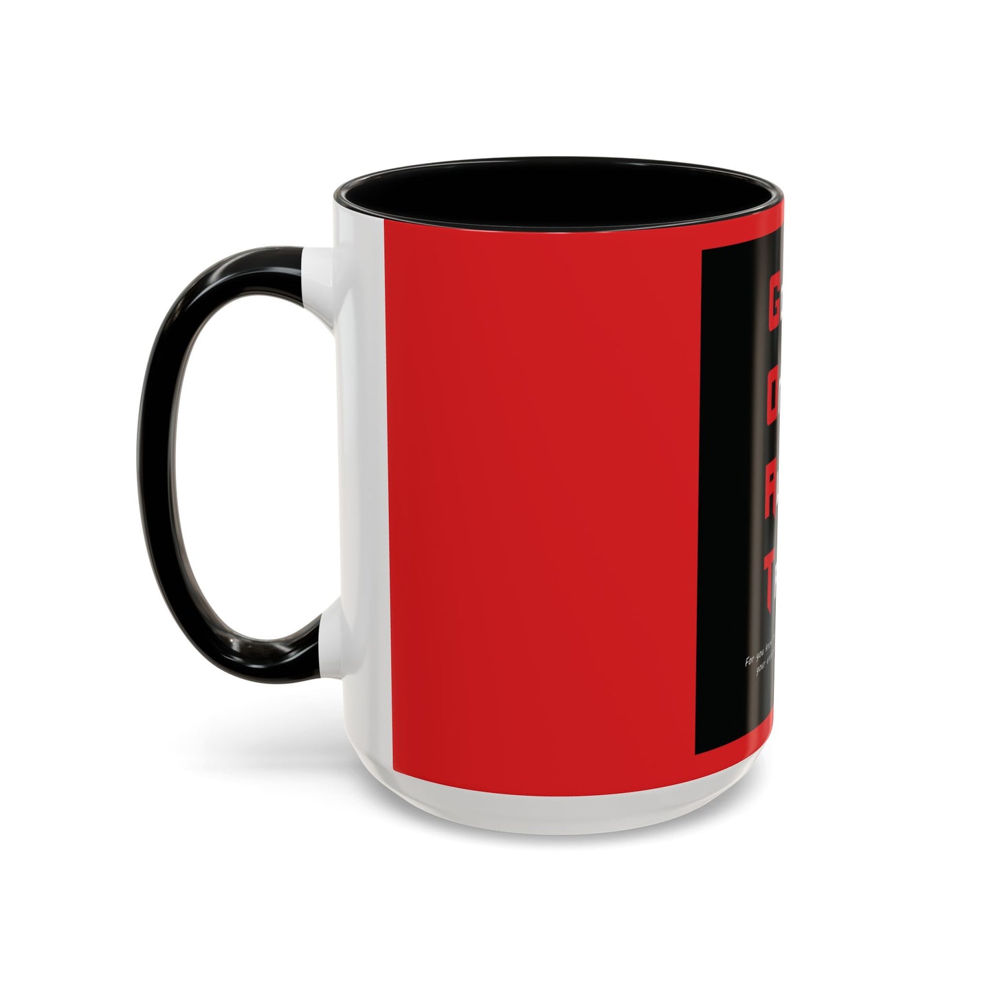 G.O.A.T. Accent Coffee Mug - 'God Only Allows Trials' Quote