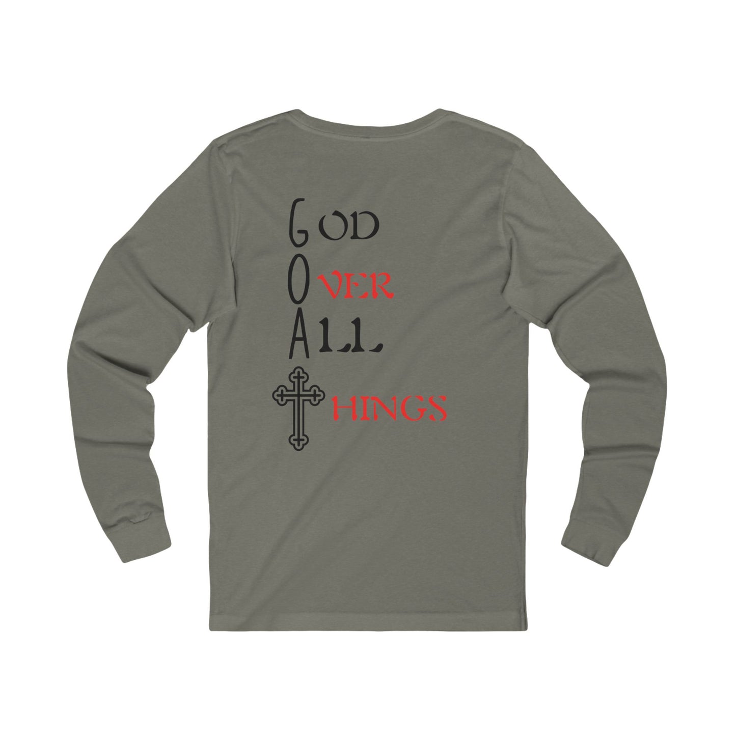 Unisex G.O.A.T. Long Sleeve Tee - God Over All Things Shirt