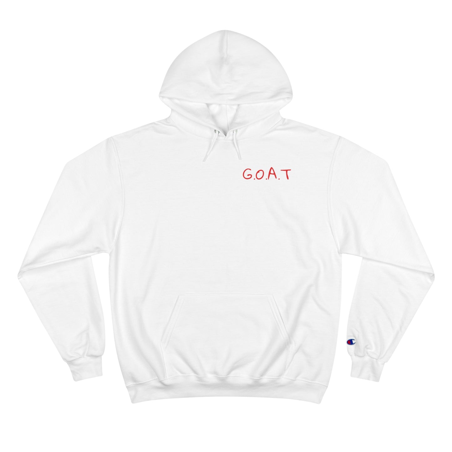 Inspirational Champion Hoodie - G.O.A.T. Design, Faith Sweatshirt, Christian Apparel, Motivational Gift, Unisex Fashion