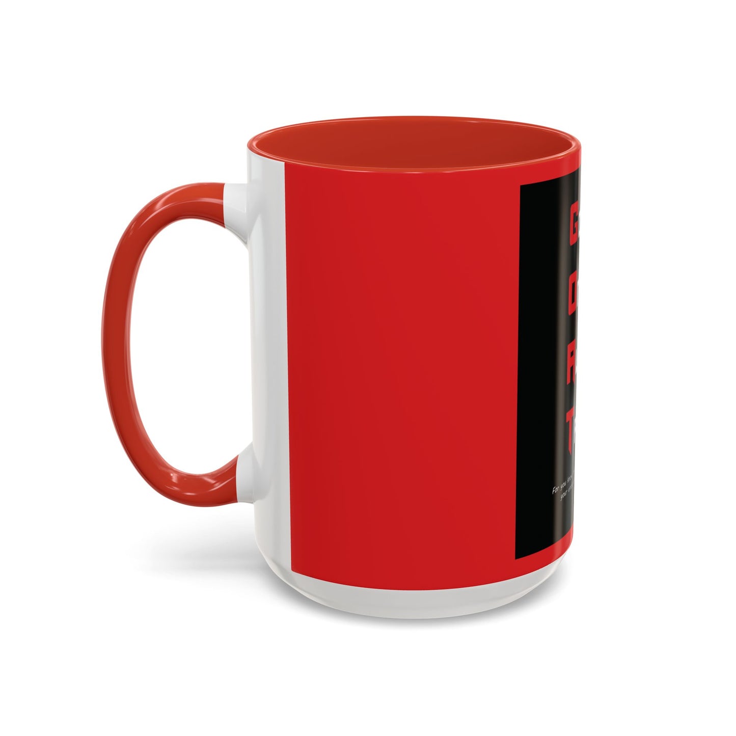 G.O.A.T. Accent Coffee Mug - 'God Only Allows Trials' Quote