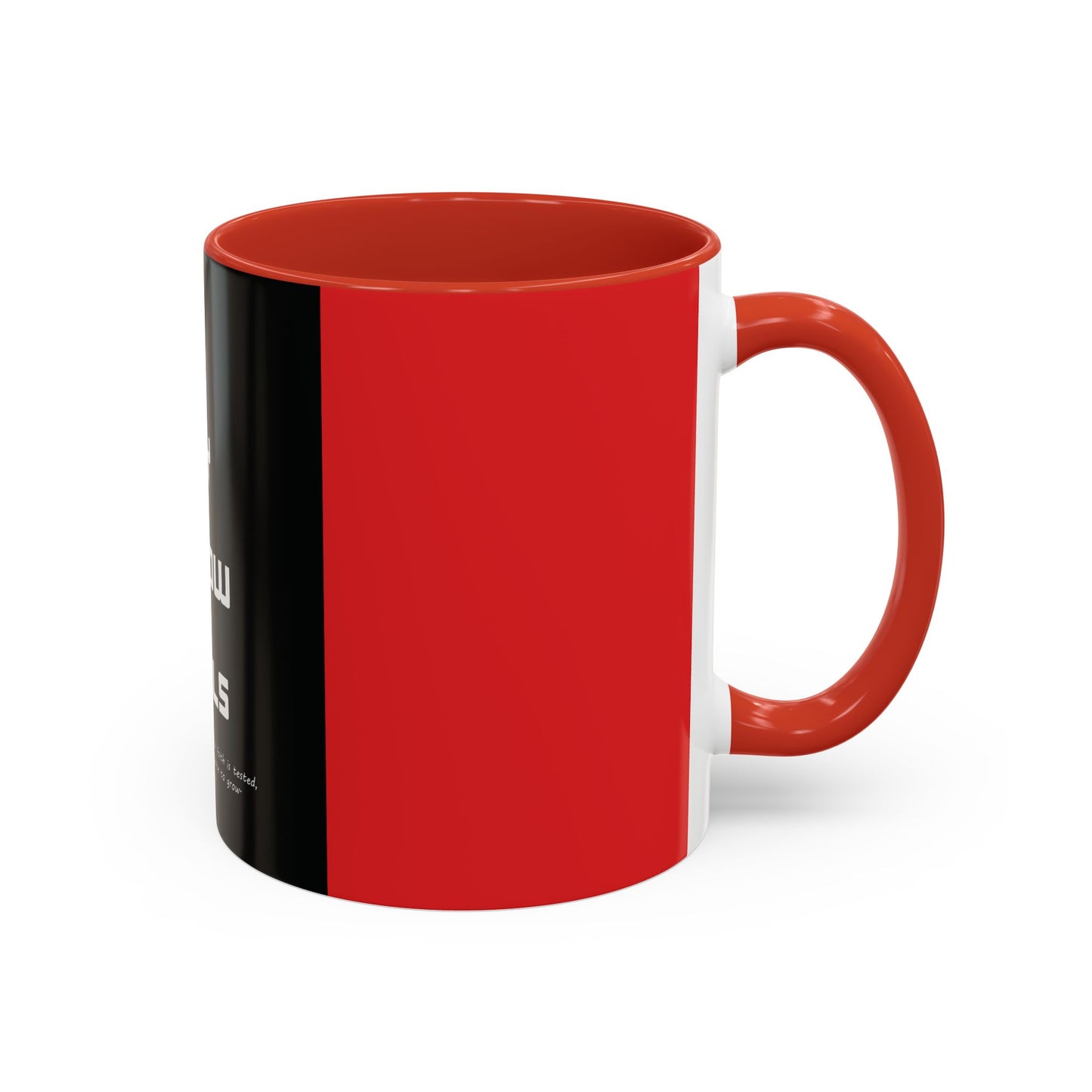 G.O.A.T. Accent Coffee Mug - 'God Only Allows Trials' Quote