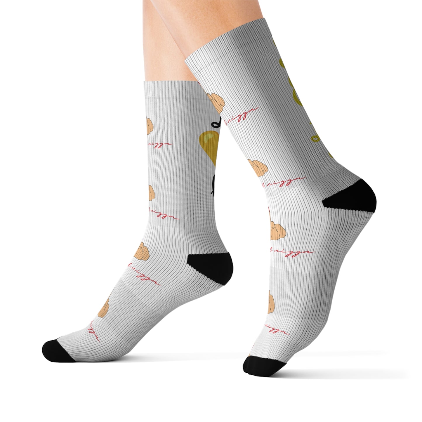 Funk That Ninja Socks with 'Self Love' and Heart Design - Perfect Gift for Friends and Family