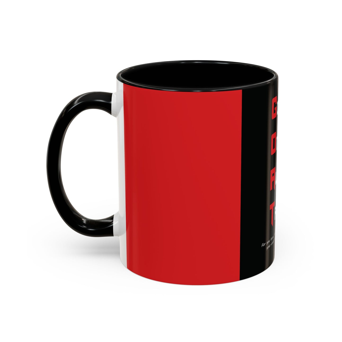 G.O.A.T. Accent Coffee Mug - 'God Only Allows Trials' Quote