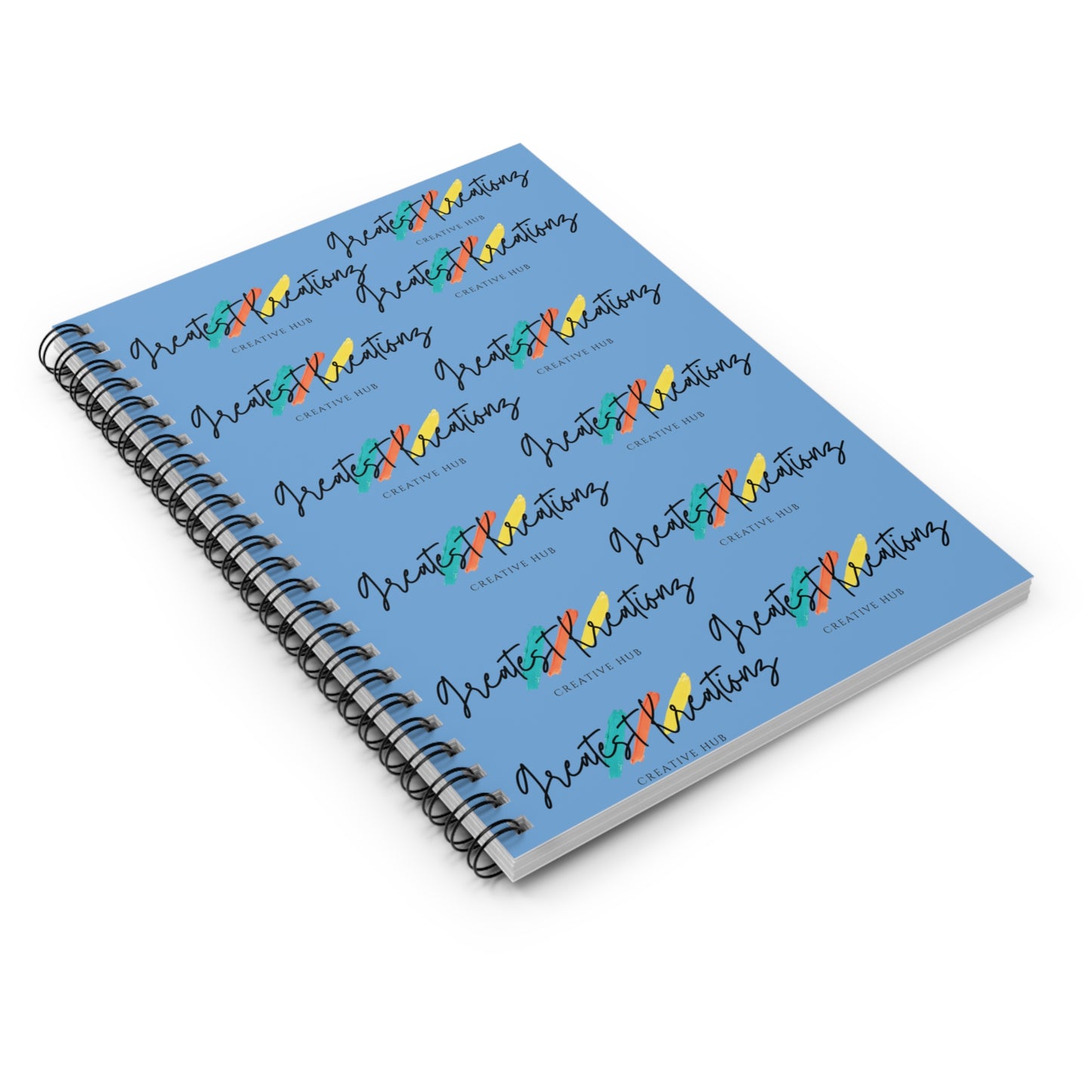 Creative Hub Spiral Notebook - Great for Journaling, Student Notes, Art Sketching, Gift for Writers, Inspirational Design