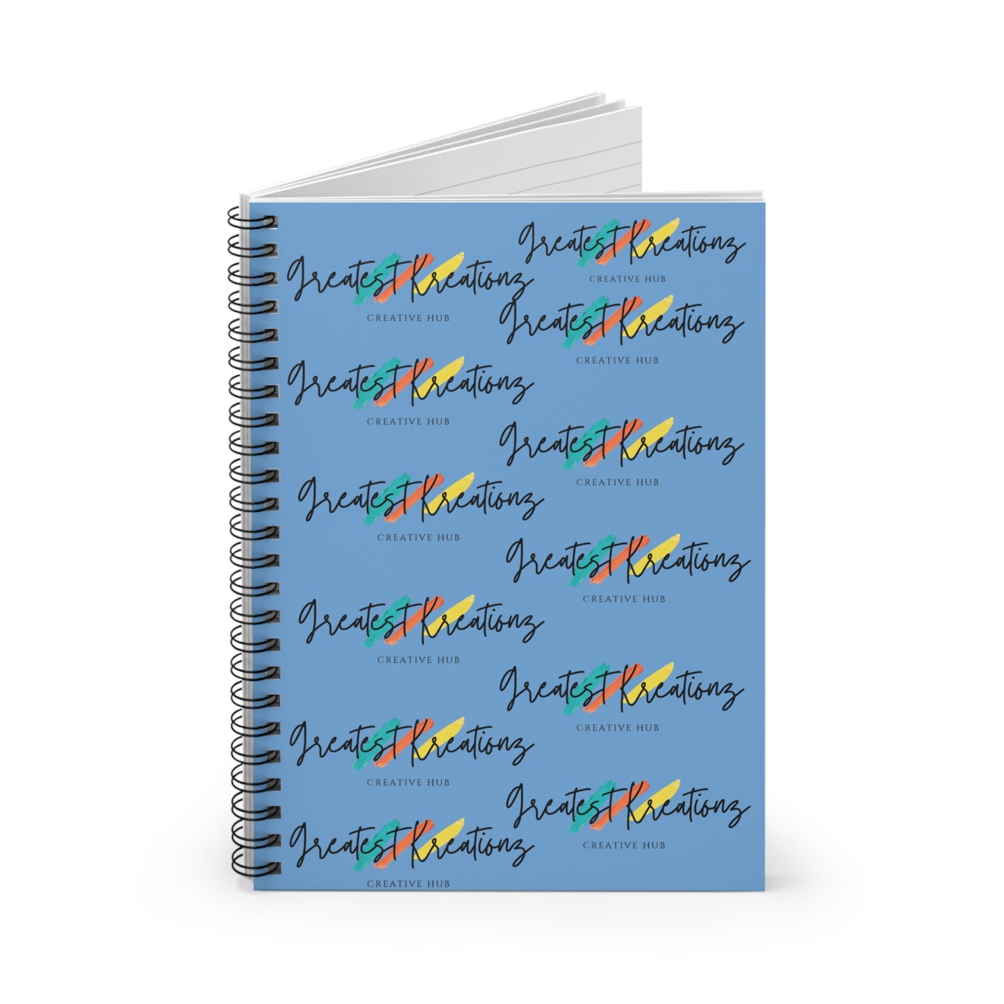 Creative Hub Spiral Notebook - Great for Journaling, Student Notes, Art Sketching, Gift for Writers, Inspirational Design