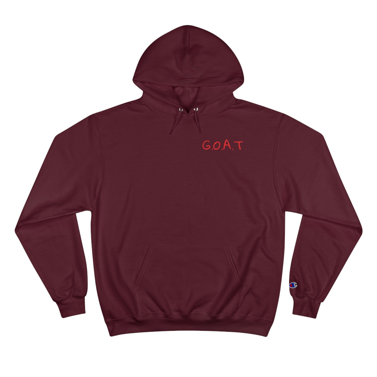 Inspirational Champion Hoodie - G.O.A.T. Design, Faith Sweatshirt, Christian Apparel, Motivational Gift, Unisex Fashion