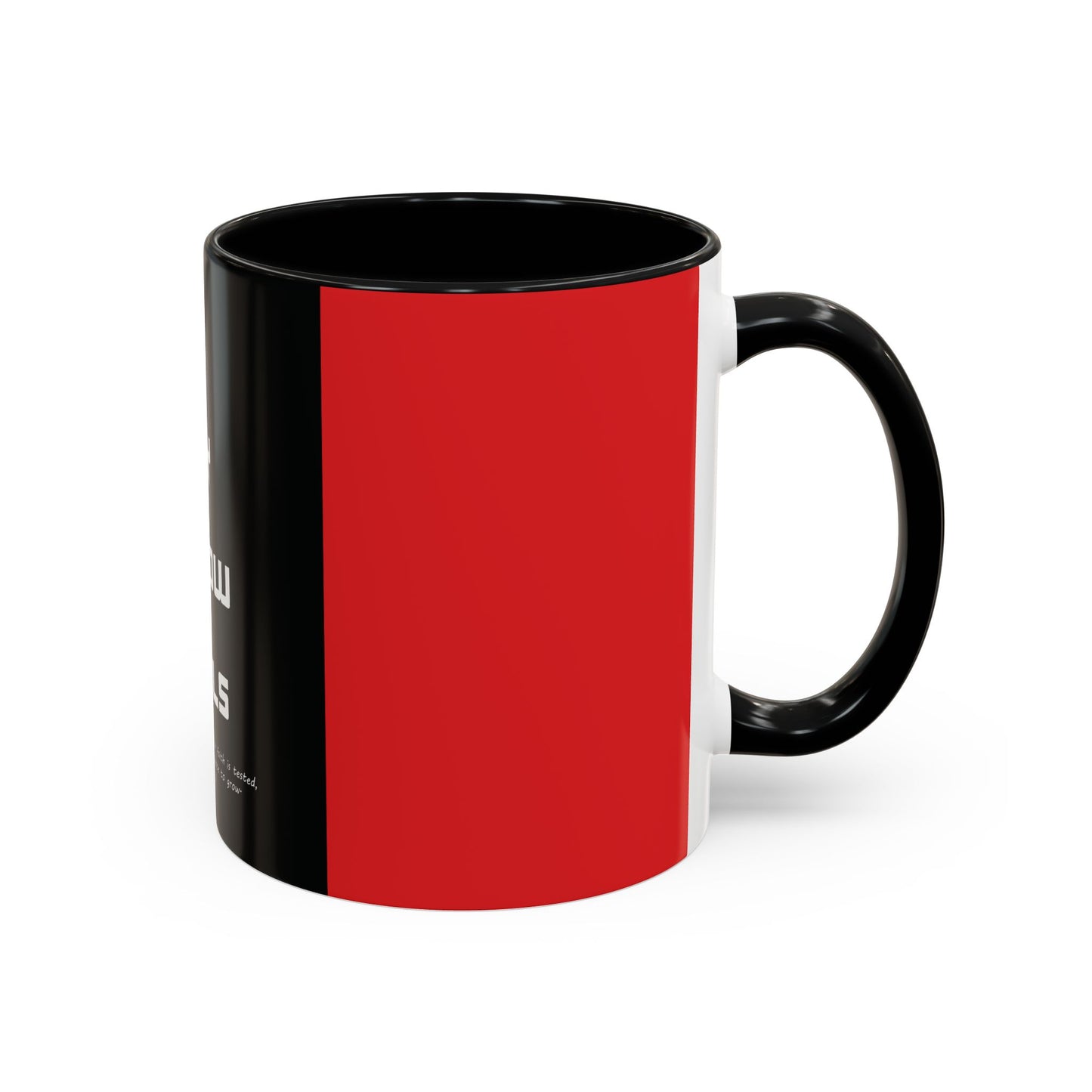 G.O.A.T. Accent Coffee Mug - 'God Only Allows Trials' Quote